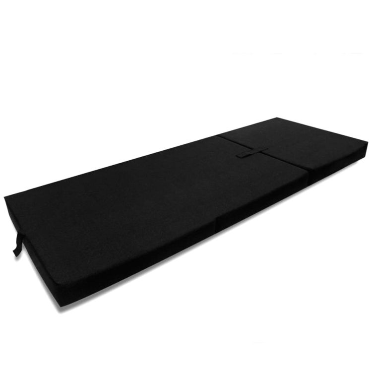 Promo ???? VIDAXL Matelas En Mousse Pliable En 3 Sections 190 X 70 X 9 Cm Noir ???? 5 Promo ???? VIDAXL Matelas En Mousse Pliable En 3 Sections 190 X 70 X 9 Cm Noir ???? â Image 3