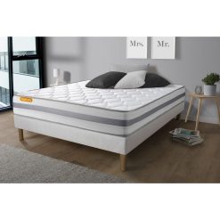 Sortie ⌛ SEPTNUITS Matelas Ressorts Ensachés 140x190 Memo Spring 3 Zones De Confort MAXI épaisseur ✨
