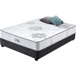Vente flash ⌛ Habitat Et Jardin Matelas Ressorts Et à Mémoire De Forme Josey - 90 X 190 Cm - Blanc / Gris ????