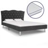 Vente flash ???? VIDAXL Lit Et Matelas A Memoire De Forme Gris Fonce Tissu 140x200 Cm ???? -VIDAXL Shop unnamed file 730